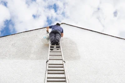 Peinture extérieure aux Montils — façades et ravalement